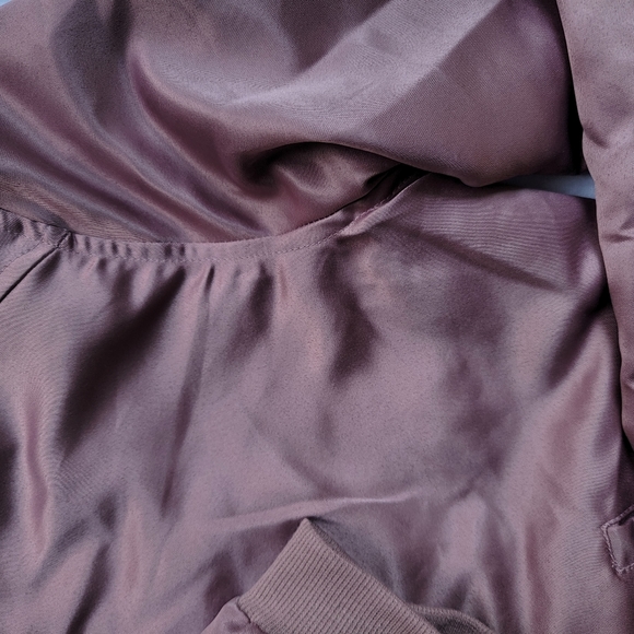Rose / Metallic Bomber Jacket - Picture 5 of 10